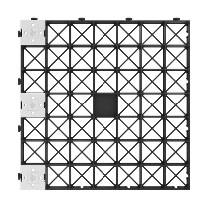 Overhead view of the parking bay markers inserted into the IBRAN-X grids