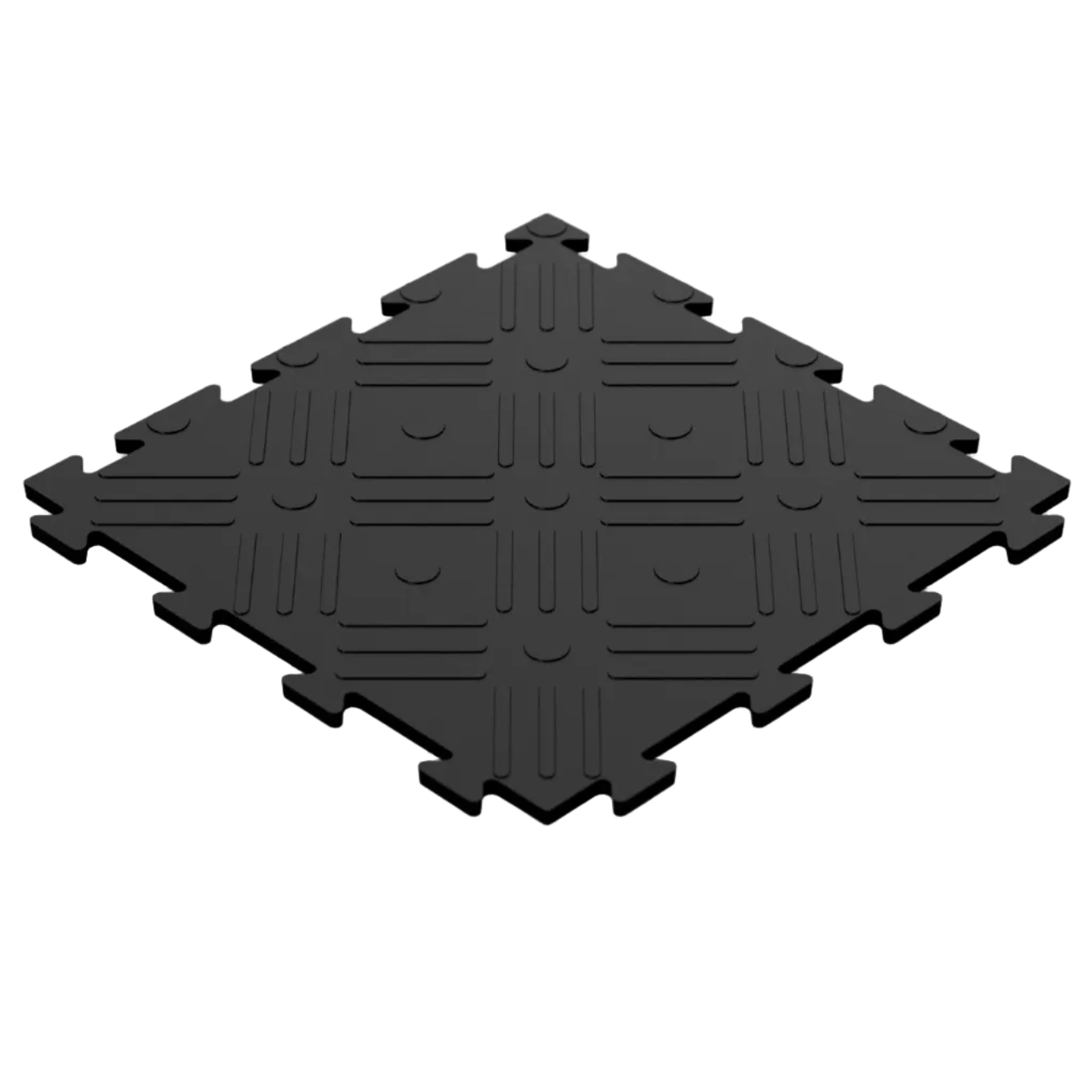 Garage Floor Tile made in the UK from recycled plastic - PP + PVC